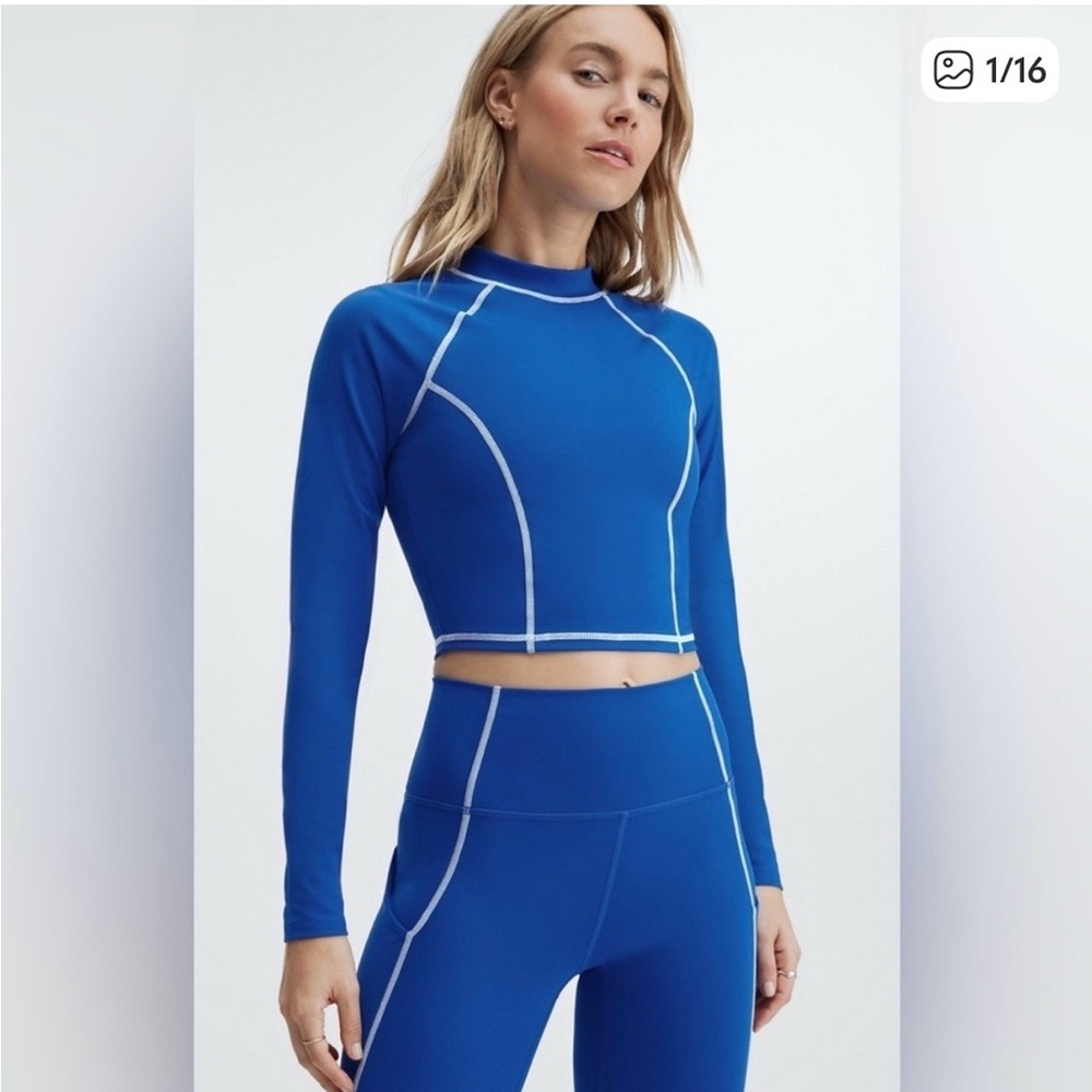 Fabletics Yasmin Long Sleeve Crop Top
